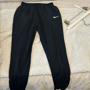 Nike Black Sweatpants with White Logo